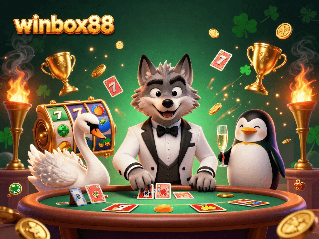 Experience winbox88 thrilling jackpot excitement with lively characters and dynamic slots.