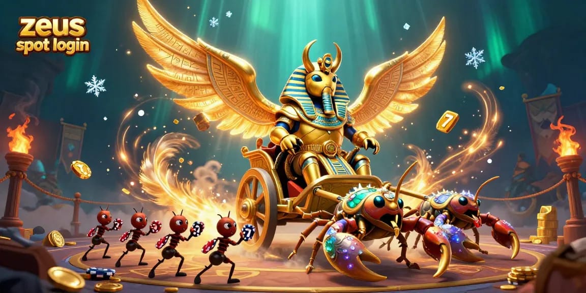 Experience the thrill of zeus slot login, with rich graphics featuring golden scorpions and poker chips.