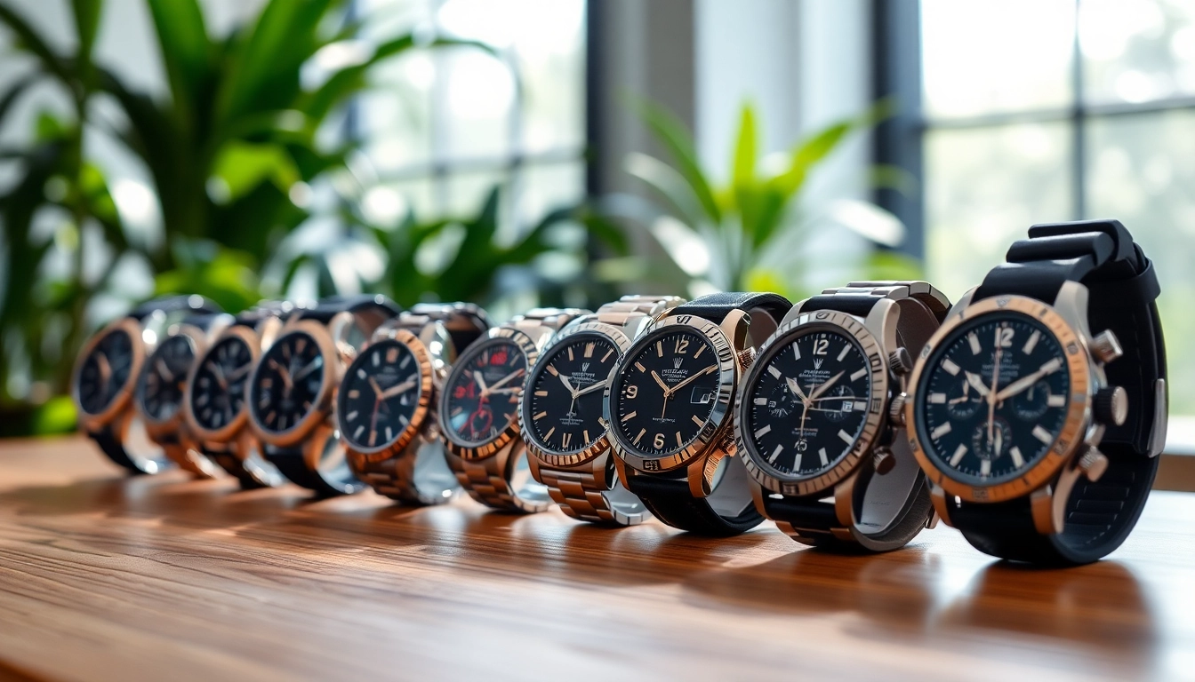 Showcase of super clone watches featuring diverse designs and luxury craftsmanship.