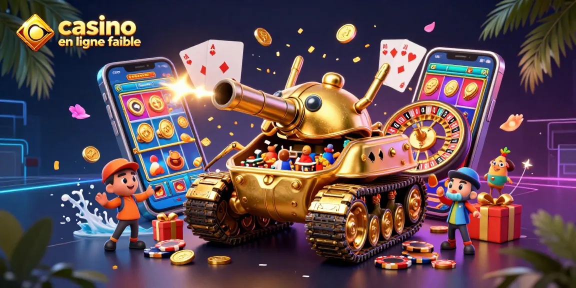 Jouer à un casino en ligne fiable avec un tank en forme de scarabée doré mini-casino et des jeux dynamiques.