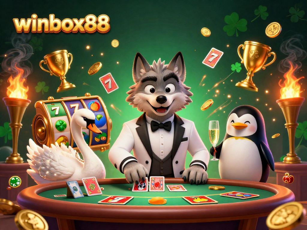 Experience winbox88 thrilling jackpot excitement with lively characters and dynamic slots.