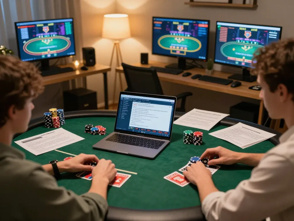 Experience thrilling online poker strategies with keonhacai amid a vibrant gaming environment.