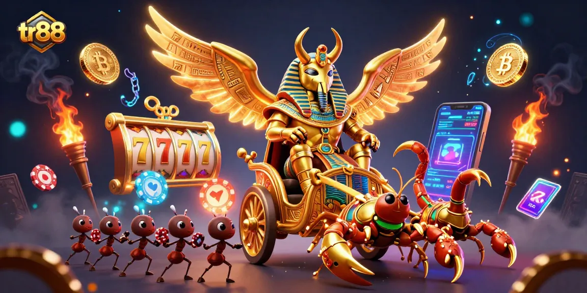 Engage in winning strategies with tr88, exploring 3D adventure in a dynamic gambling scene.