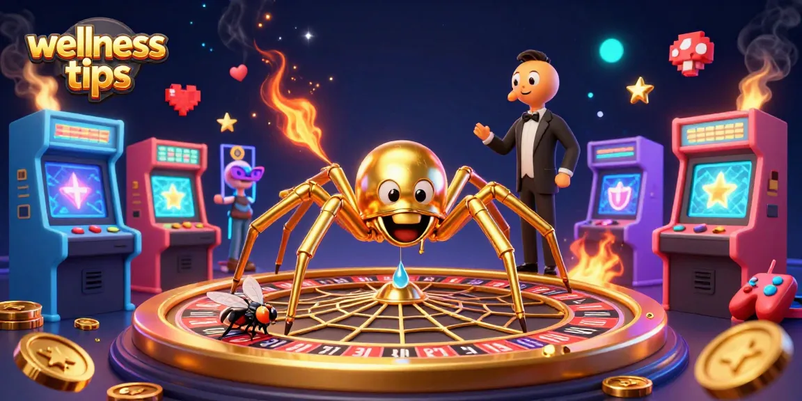 Engaging wellness tips for gamblers showcased in a vibrant, animated casino scene.