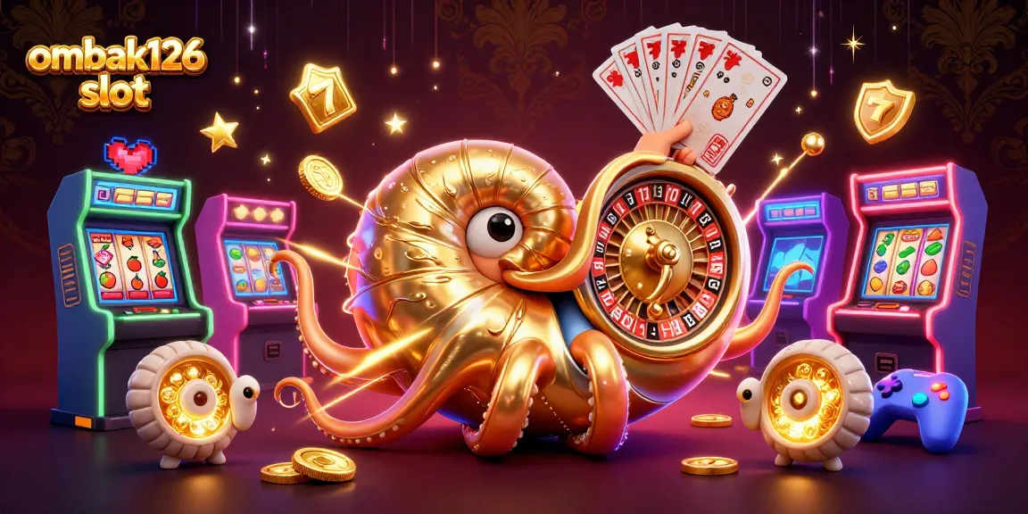 Experience the excitement of ombak126 slot with vibrant characters and engaging game elements in this 3D illustration.