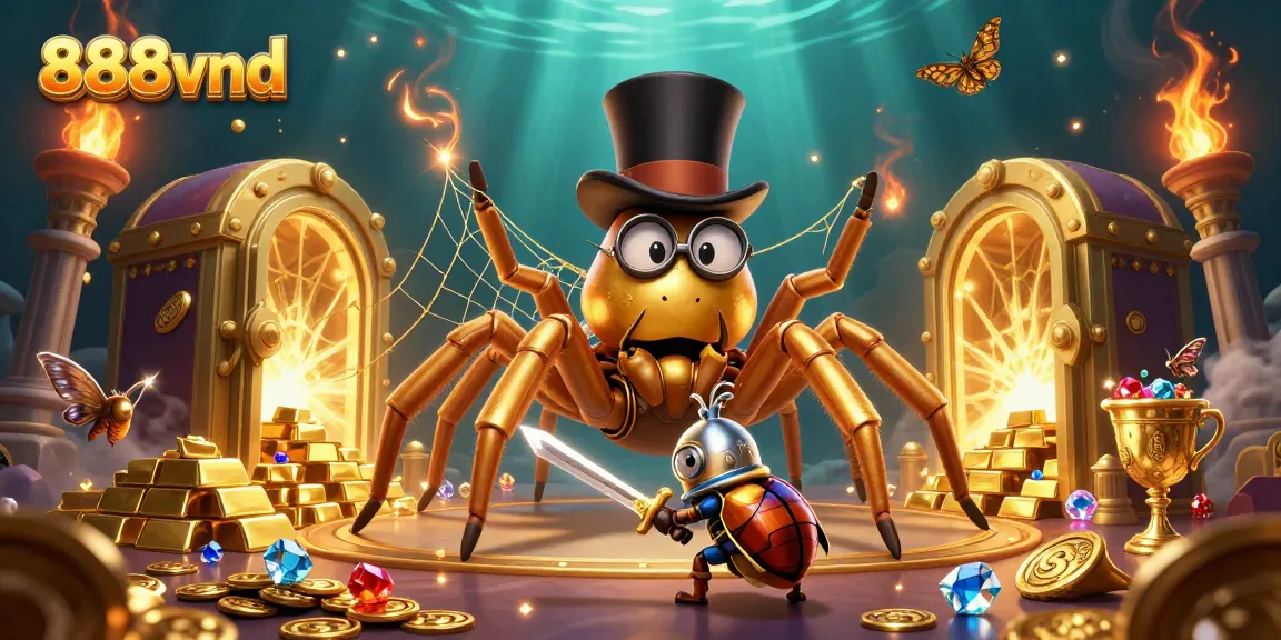 Experience vibrant gaming excitement with 888vnd in this ultra-detailed casino scene filled with treasure and adventure.