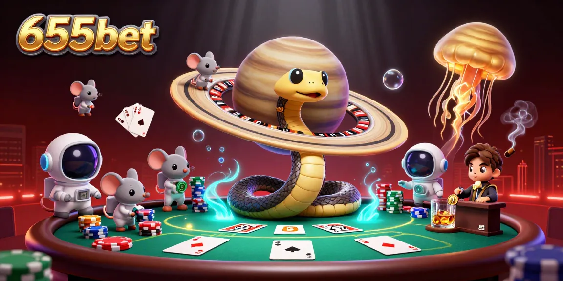Experience thrilling bets with 655bet as players engage in cosmic casino fun!