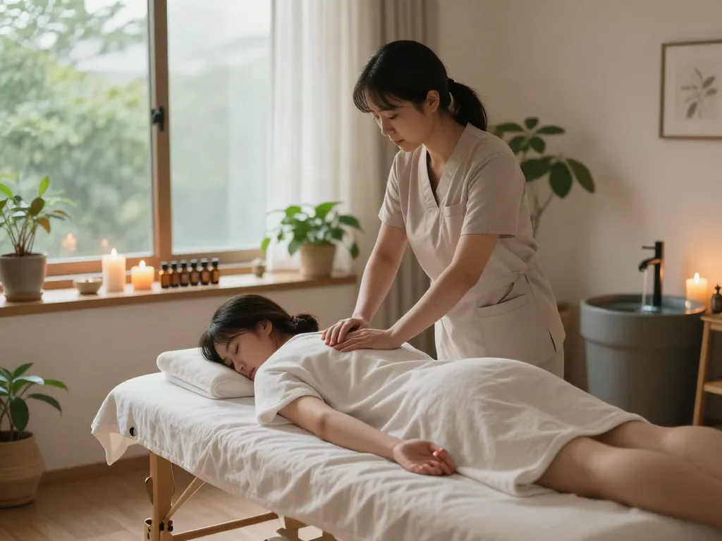 Experience soothing 은평구출장마사지 in a serene wellness studio.
