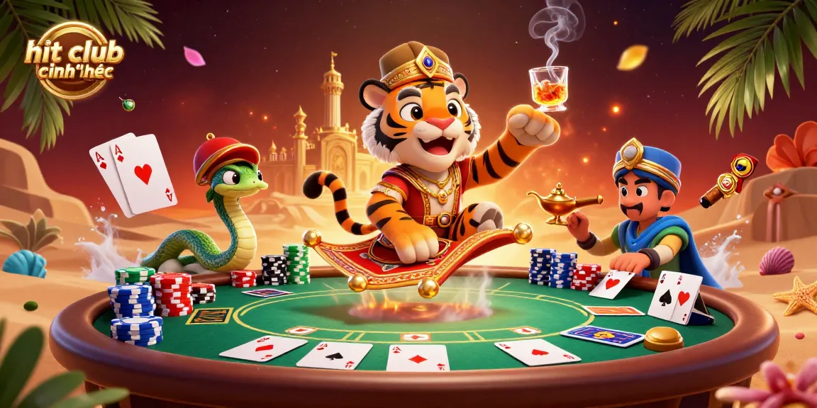 Experience the excitement of hit club chính thức with vibrant 3D casino graphics showcasing a magical gaming scene.