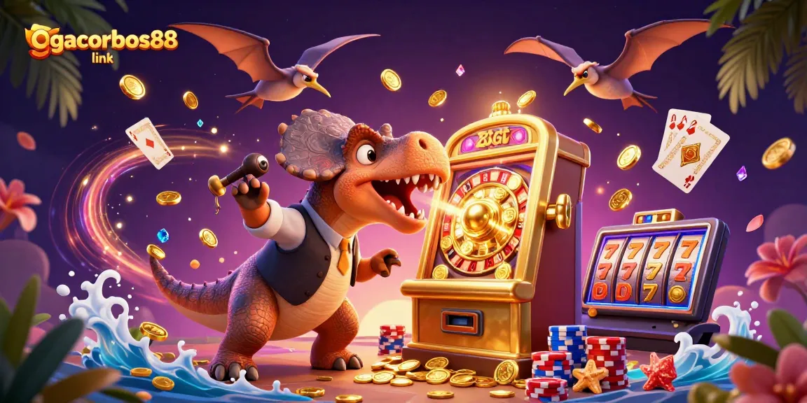 Catch the excitement at gacorbos88 link with dynamic casino characters celebrating jackpot wins.
