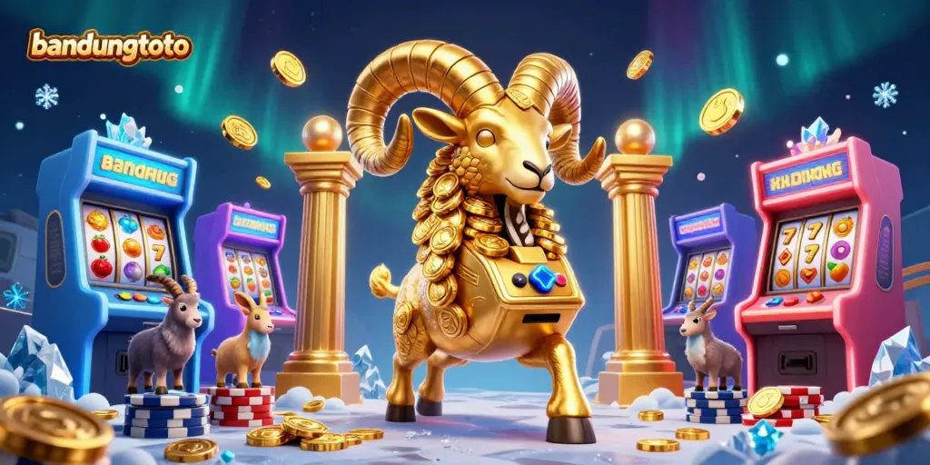 Experience bandungtoto excitement with a vibrant 3D cartoon casino illustration showcasing gaming elements and dynamic action.