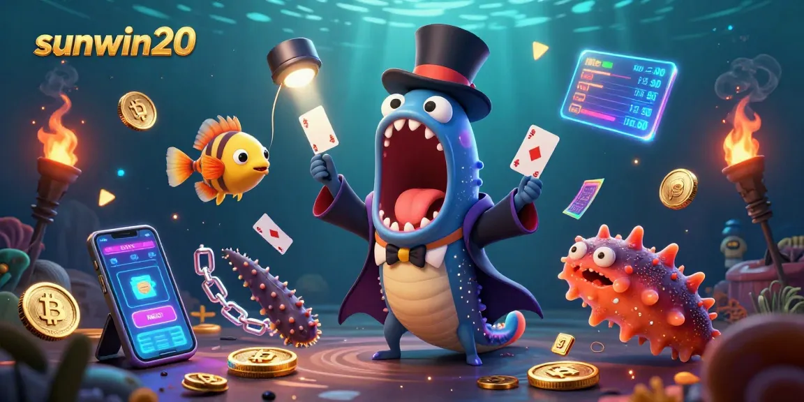 Experience thrilling moments with sunwin20 as the magical underwater casino scene comes alive with vibrant colors and dynamic action.