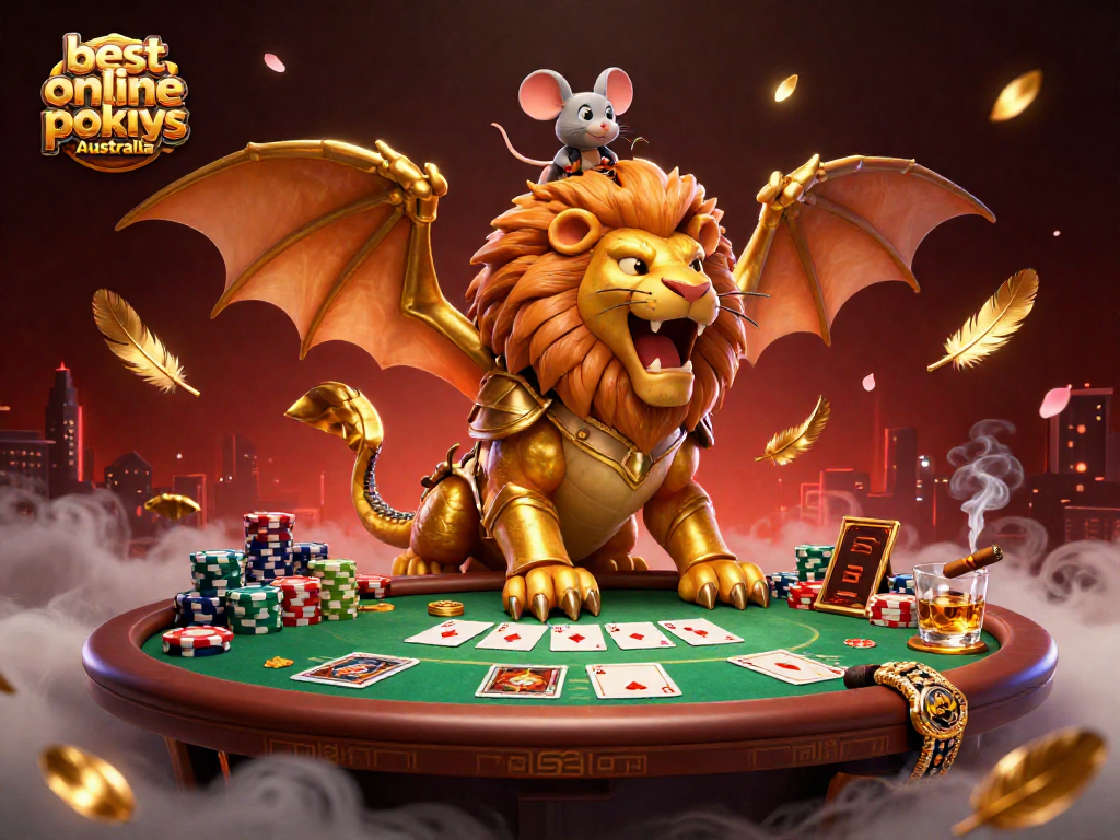 Experience the thrill of the best online pokies Australia with vibrant graphics and dynamic casino elements.
