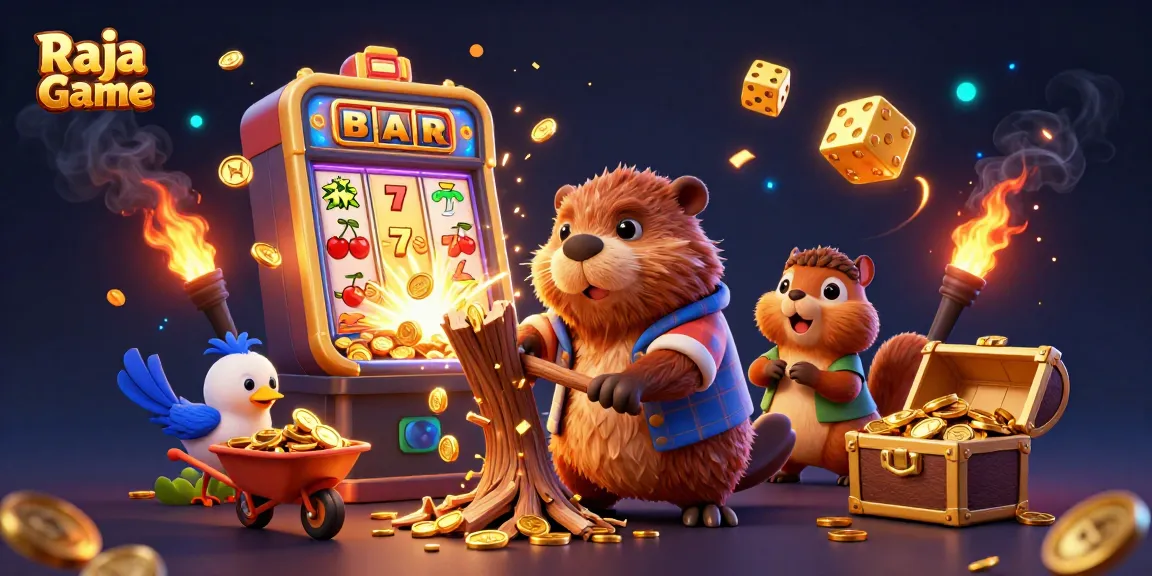 Experience thrilling gameplay with Raja Game, featuring vibrant characters and dynamic casino elements.