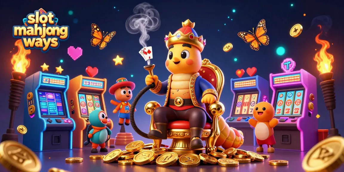 Experience the thrill of slot mahjong ways with a vibrant 3D scene full of casino excitement.