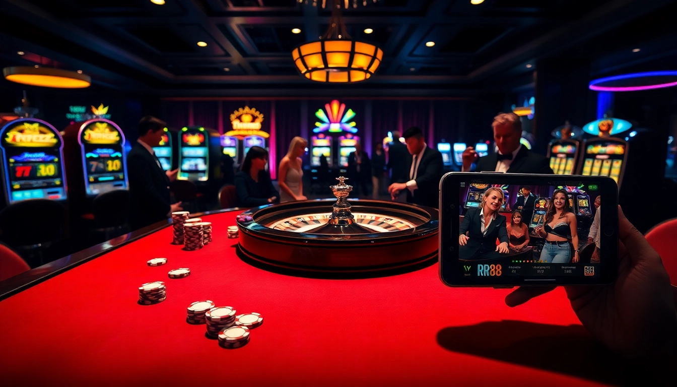 Experience the thrill of winning at https://rr88c.mobi/ with colorful chips and a luxurious roulette table.