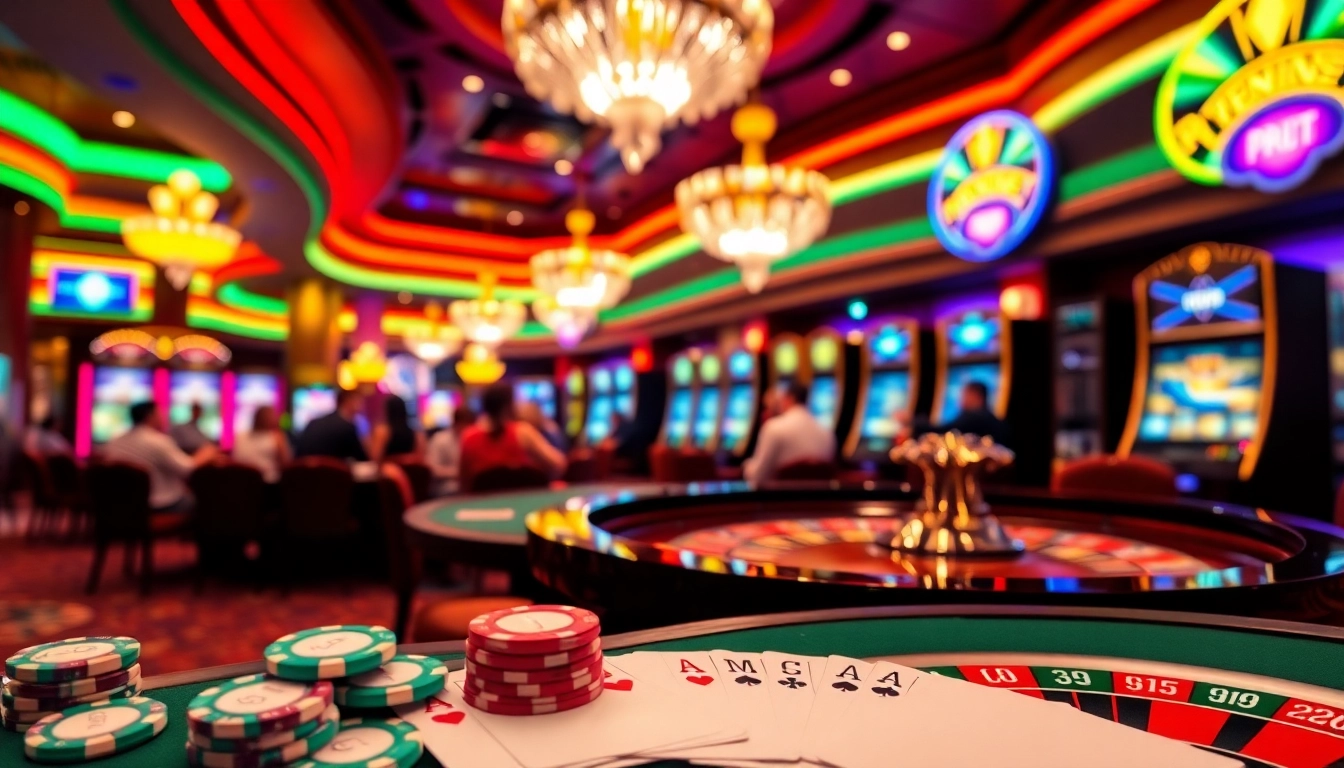 Engage in thrilling gambling at https://hanoiculturetravel.com/ with high-stakes poker and vibrant casino lights.