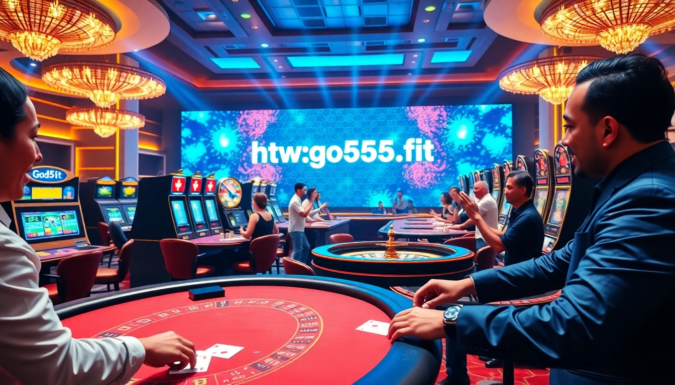 Players enjoying casino games at https://god55.fit/, featuring vibrant tables and exciting action.