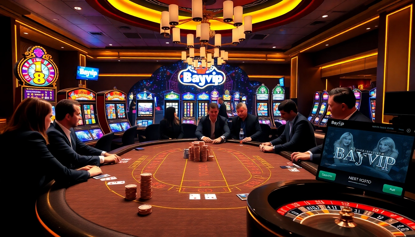 Experience the thrill of Bayvip as players engage in live casino games with excitement and elegance.