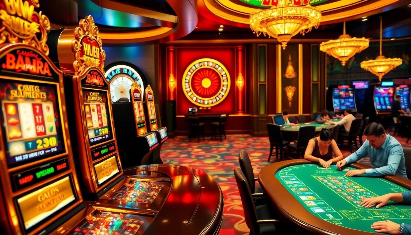 Experience the excitement of idnslot with glamorous slot machines and intense gameplay in a luxurious casino setting.
